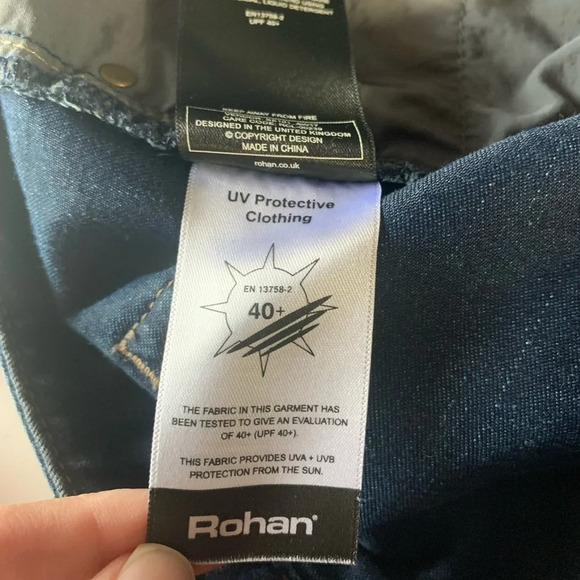 Rohan Women’s Straight Leg Blue Jeans Sun Protective Clothing UPF 40+ Size  16R - Picture 7 of 9